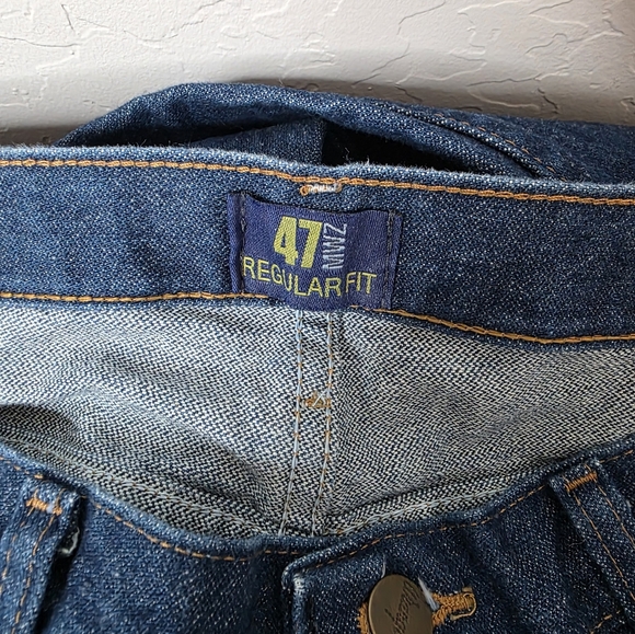 Wrangler 47 MWZ Premium Men's Classic Blue Jeans Size 34x30 - Picture 9 of 10